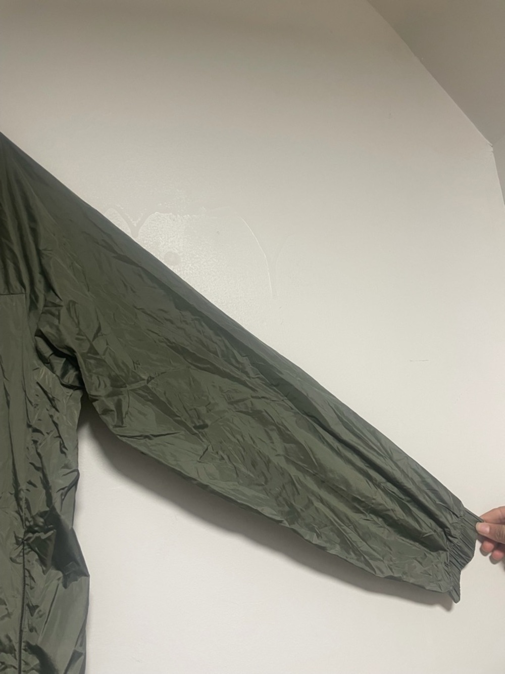 Diesel Parachute Tech Hooded Windbreaker Jacket Olive Green Size L - Picture 9 of 16